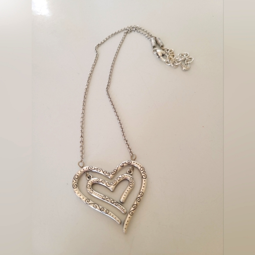 Brighton studded heart necklace